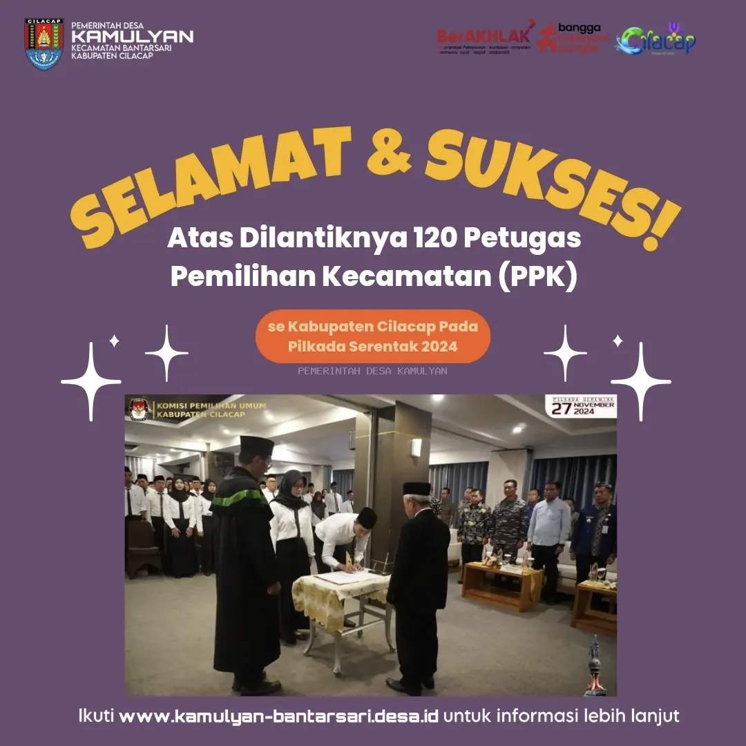 PENETAPAN DAN PELANTIKAN PPK KECAMATAN BANTARSARI PADA PILKADA SERENTAK 2024