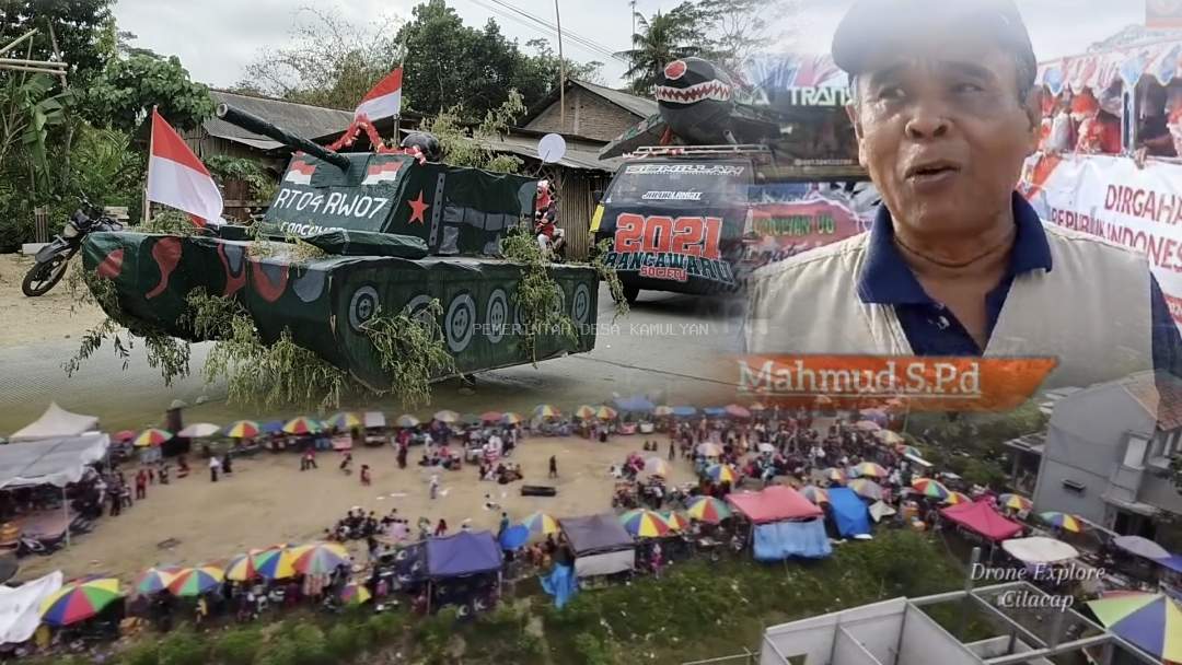 TINGKATKAN PENDAPATAN PELAKU UMKM DESA KAMULYAN GELAR KARNAVAL HUT KE-79 RI 