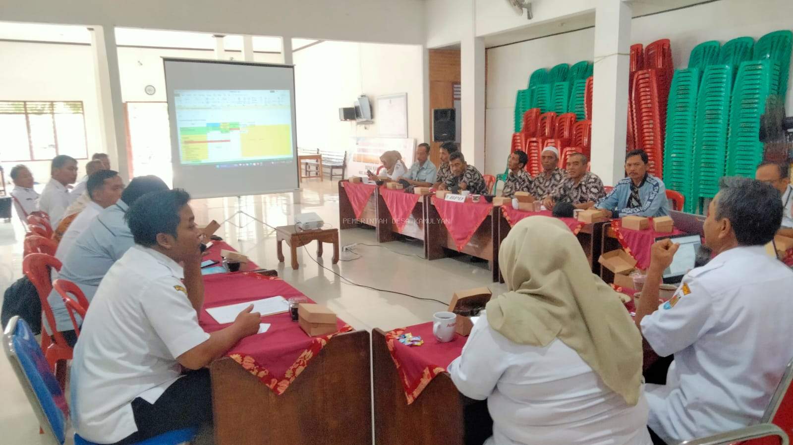 Pemerintah Desa Kamulyan melaksanakan Review APBDes tahun anggaran 2026